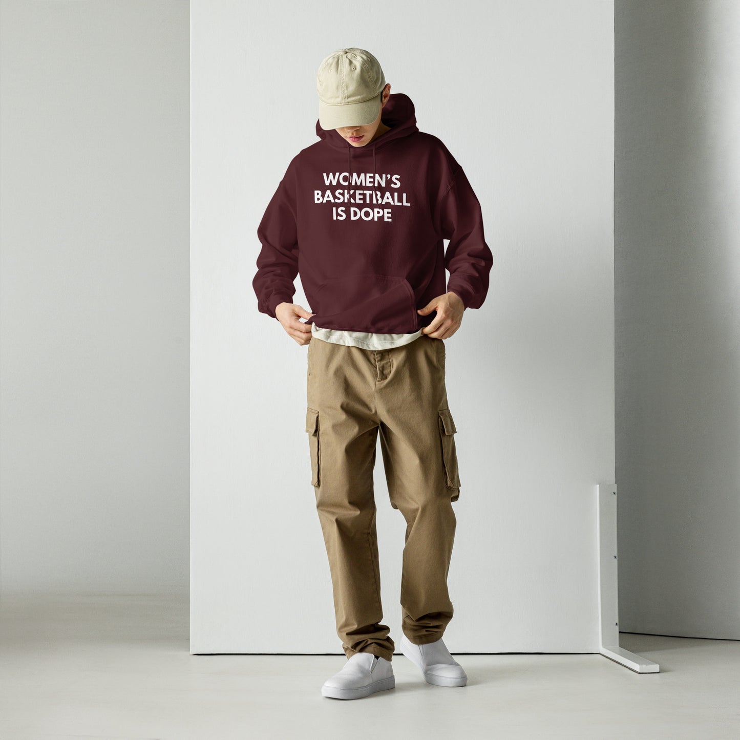 Women's basketball is dope maroon hoodie